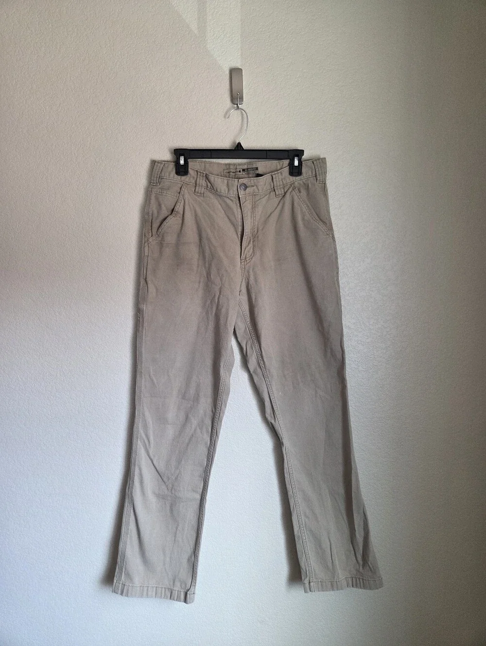 Carhartt Relaxed Straight Rigby Dungaree Size 33×34  Kahki
